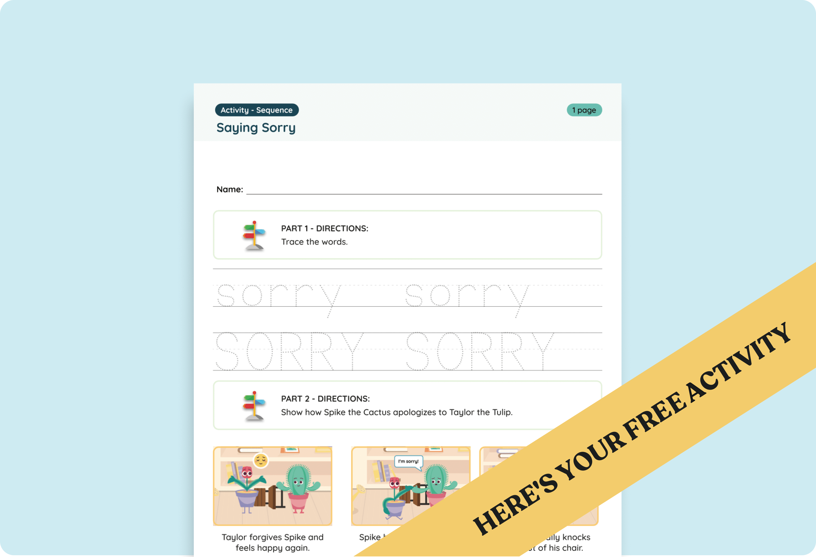 Preschool Free Lesson Plan: Teaching Preschoolers to Resolve Conflict
Hyperlink: 

