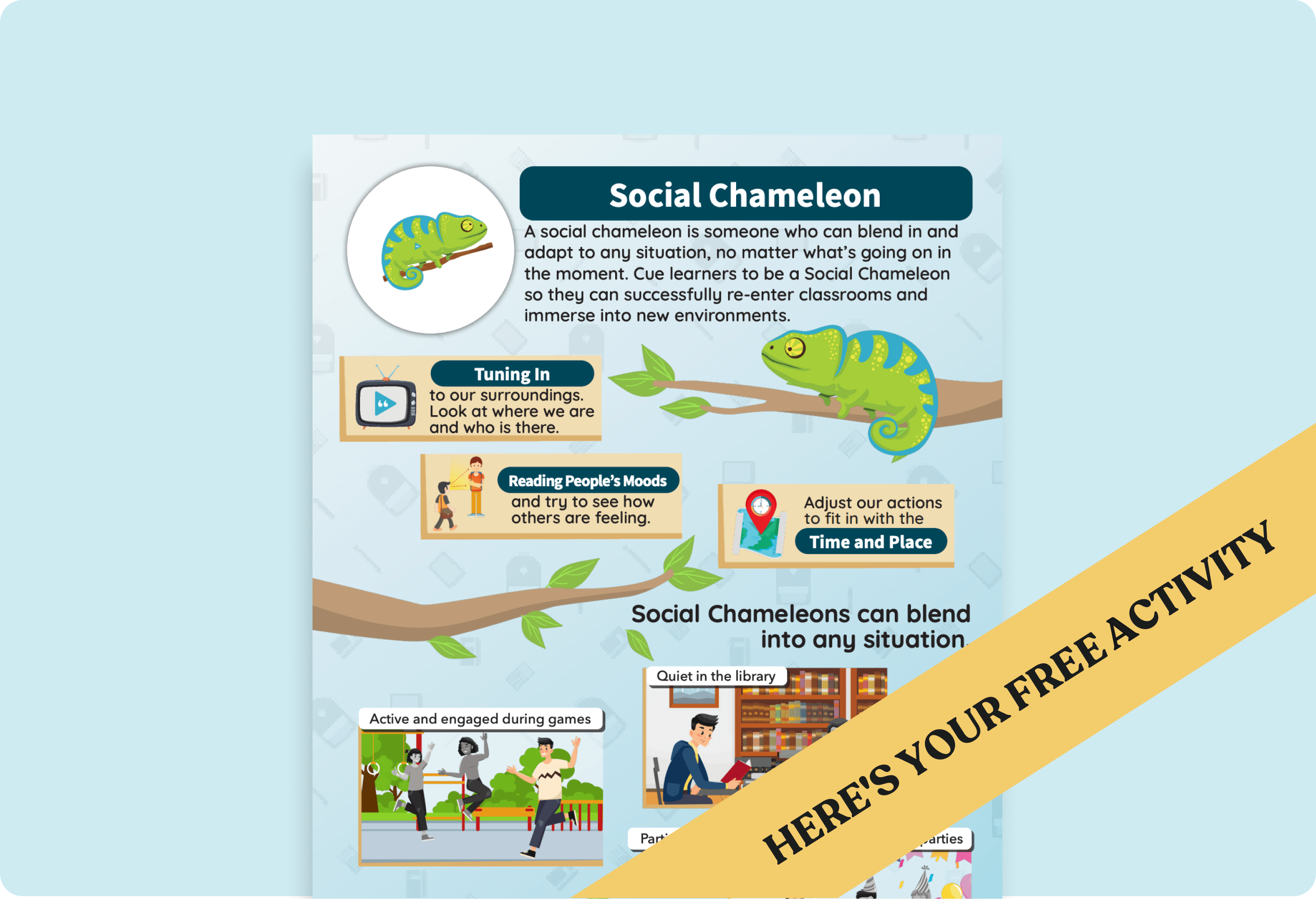 social chameleon Poster