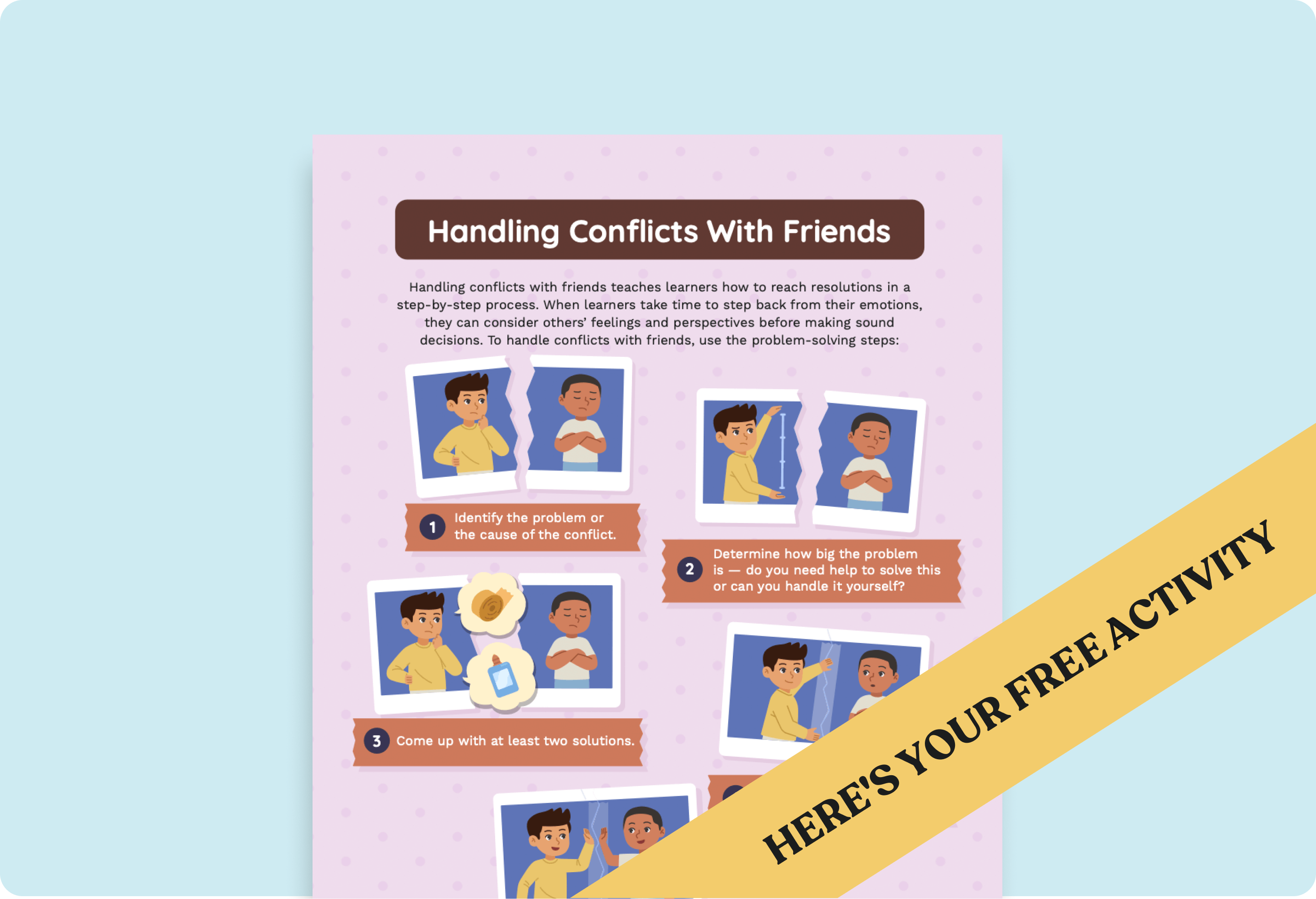 Middle School Free Lesson Plan: Handling Conflict with Friends